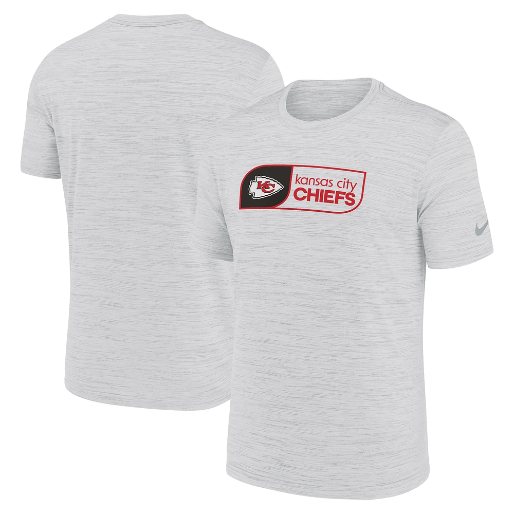 Men's Nike White Kansas City Chiefs Big & Tall Velocity Performance T-Shirt