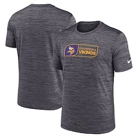Men's Nike Black Minnesota Vikings Big & Tall Velocity Performance T-Shirt