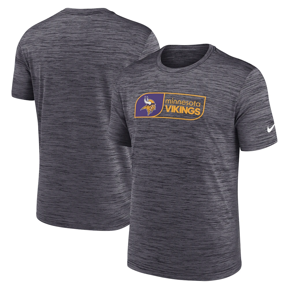 Men's Nike Black Minnesota Vikings Big & Tall Velocity Performance T-Shirt