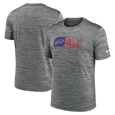 Men's Nike Charcoal Buffalo Bills Big & Tall Velocity Jock Tag Performance T-Shirt