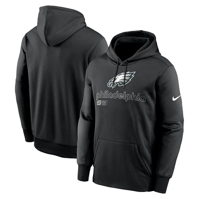 Men's Nike Black Philadelphia Eagles Big & Tall Performance Pullover Hoodie