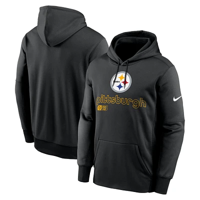 Men's Nike Black Pittsburgh Steelers Big & Tall Performance Pullover Hoodie