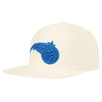 Men's Pro Standard  Cream Orlando Magic Logo Pop Snapback Hat