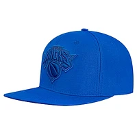 Men's Pro Standard Blue New York Knicks Triple Tonal Snapback Hat