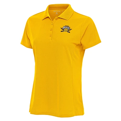 Women's Antigua  Gold Northern Kentucky University Norse Legacy Pique Desert Dry Polo