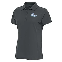 Women's Antigua  Charcoal Drake Bulldogs Legacy Pique Desert Dry Polo