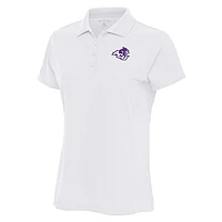 Women's Antigua  White Abilene Christian University Wildcats Legacy Pique Desert Dry Polo