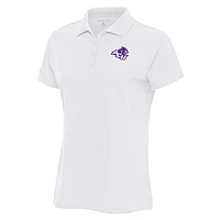 Women's Antigua  White Abilene Christian University Wildcats Legacy Pique Desert Dry Polo