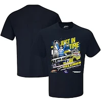 Men's JR Motorsports Official Team Apparel Black Justin Allgaier 2023 Dead On Tools 250 Race Winner T-Shirt