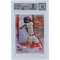 Rookie Card BGS 9: Alec Bohm Philadelphia Phillies Autographed 2021 Bowman's Best Refractors Beckett Fanatics Witnessed Authenticated