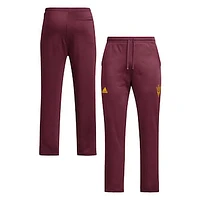 Men's adidas Maroon Arizona State Sun Devils Open Hem AEROREADY Pants