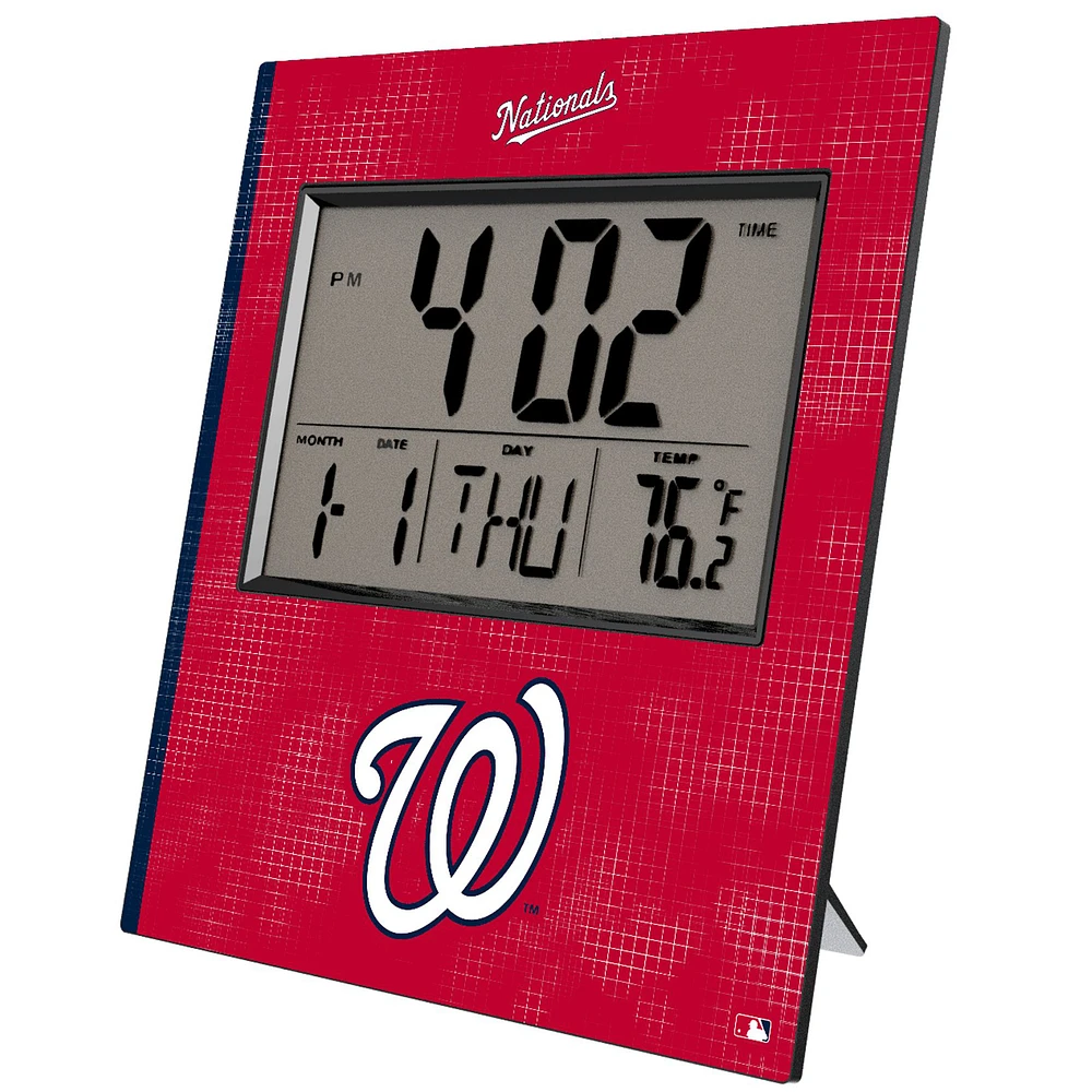 Keyscaper Washington Nationals Digital Desk Clock