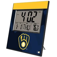 Keyscaper Milwaukee Brewers Personalized Digital Desk Clock