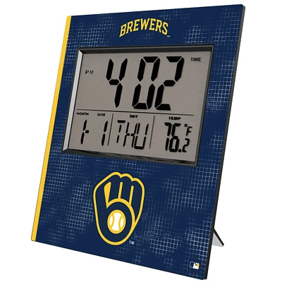 Keyscaper Milwaukee Brewers Digital Desk Clock