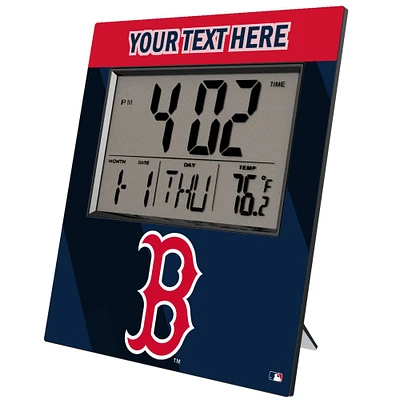 Keyscaper Boston Red Sox Personalized Digital Desk Clock