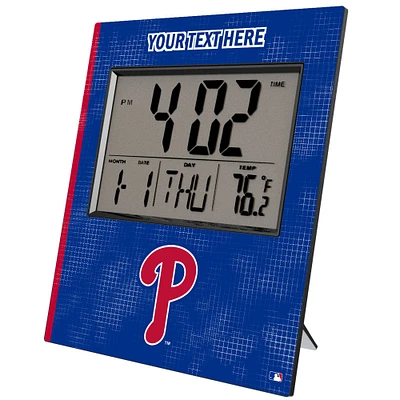 Keyscaper Philadelphia Phillies Personalized Digital Desk Clock