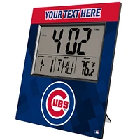 Keyscaper Chicago Cubs Personalized Digital Desk Clock