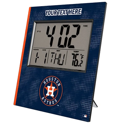Keyscaper Houston Astros Personalized Digital Desk Clock
