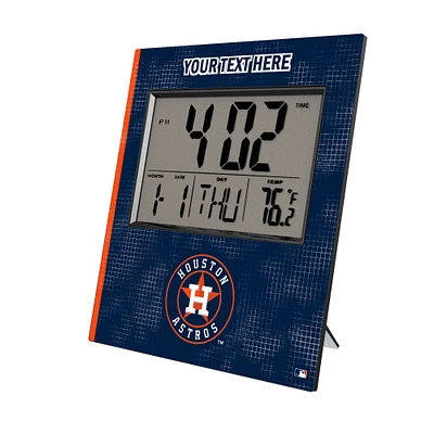 Keyscaper Houston Astros Personalized Digital Desk Clock