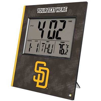 Keyscaper San Diego Padres Personalized Digital Desk Clock