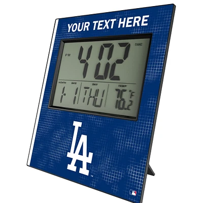 Keyscaper Los Angeles Dodgers Personalized Digital Desk Clock