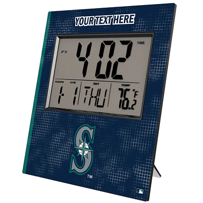 Keyscaper Seattle Mariners Personalized Digital Desk Clock