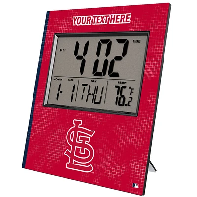 Keyscaper St. Louis Cardinals Personalized Digital Desk Clock