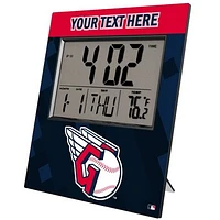 Keyscaper Cleveland Guardians Personalized Digital Desk Clock