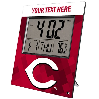 Keyscaper Cincinnati Reds Personalized Digital Desk Clock