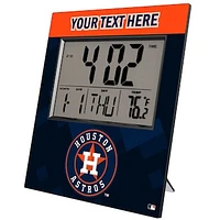Keyscaper Houston Astros Personalized Digital Desk Clock
