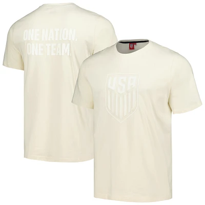 Men's Cream USMNT Tonal Heavy Relaxed Fit T-Shirt