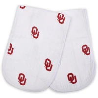 Infant Three Little Anchors Oklahoma Sooners 2-Pack Muslin Burp Cloth Set