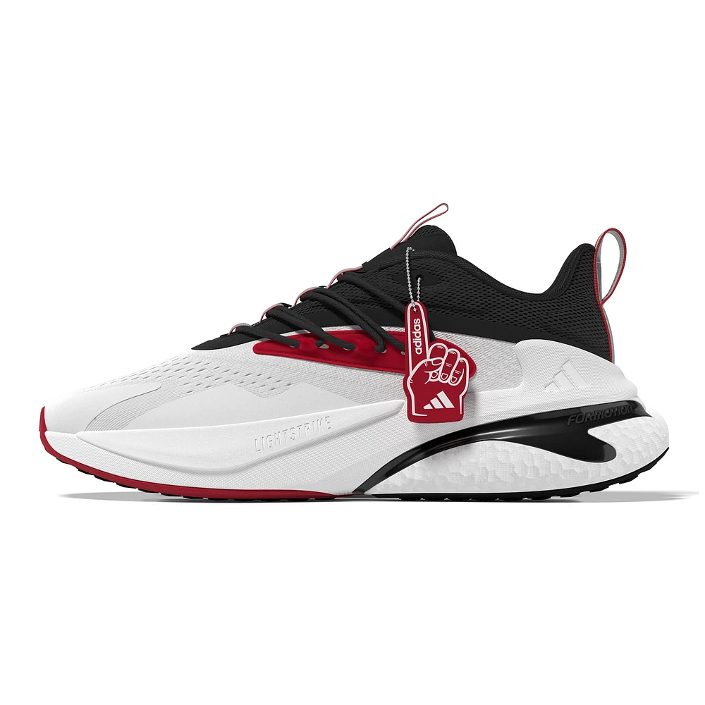 Unisex adidas White/Black Louisville Cardinals AlphaBoost V2 Shoes