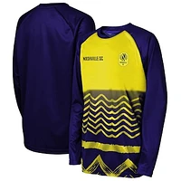 Youth Navy Nashville SC True Pioneer Raglan Long Sleeve T-Shirt