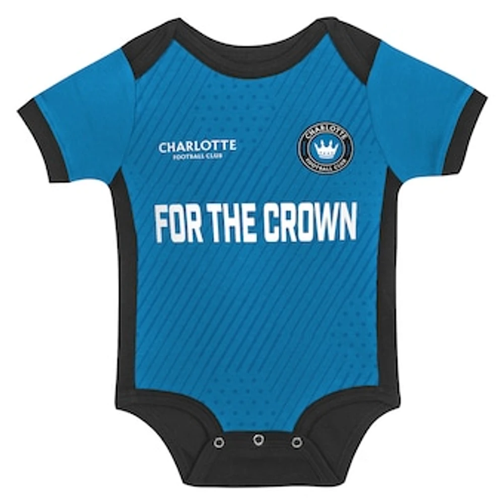 Newborn & Infant Blue/Black Charlotte FC Field Player Bodysuit