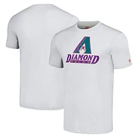 Men's Homage  Gray Arizona Diamondbacks Hand-Drawn Logo Tri-Blend T-Shirt