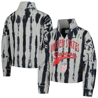 Girls Youth Gray USWNT Big League V-Neck Pullover Sweatshirt