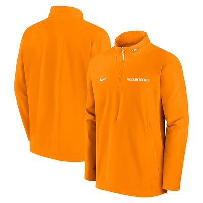 Men's Nike Tennessee Orange Volunteers Sideline Coaches Quarter-Zip Jacket