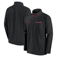 Men's Nike Black Georgia Bulldogs Sideline Coaches Quarter-Zip Jacket