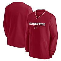 Men's Nike Crimson Alabama Tide 2024 Sideline Pullover Windshirt