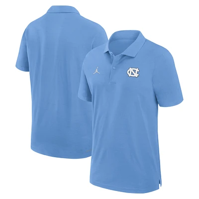 Men's Jordan Brand Carolina Blue North Tar Heels Sideline Woven Performance Polo