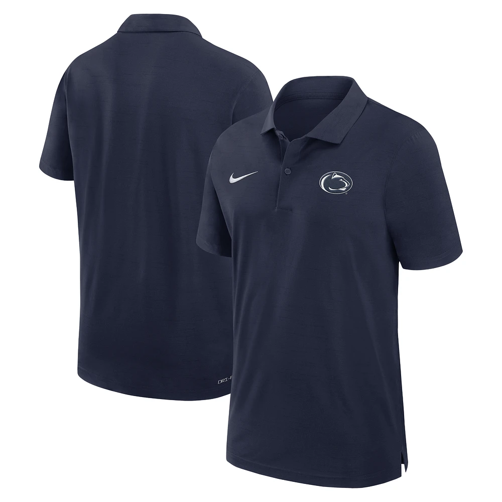 Men's Nike Navy Penn State Nittany Lions Sideline Woven Performance Polo