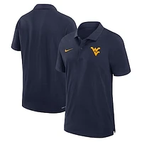 Men's Nike Navy West Virginia Mountaineers Sideline Woven Performance Polo