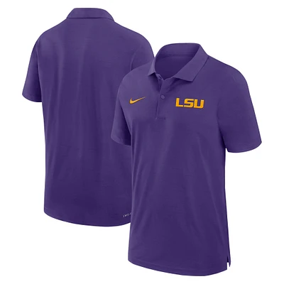 Men's Nike Purple LSU Tigers Sideline Woven Performance Polo