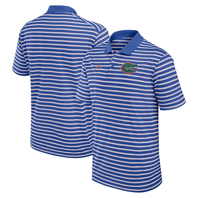 Men's Jordan Brand Royal/White Florida Gators Primetime Victory Striped Performance Polo