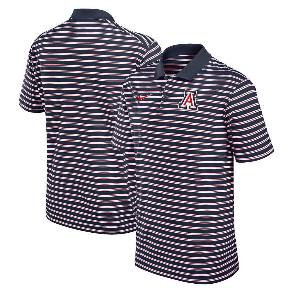 Men's Nike Navy/White Arizona Wildcats Primetime Victory Striped Performance Polo