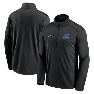 Men's Nike  Black Duke Blue Devils Primetime Pacer Performance Half-Zip Top