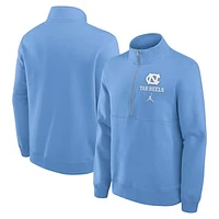 Men's Jordan Brand Carolina Blue North Carolina Tar Heels Primetime Club Half-Zip Sweatshirt