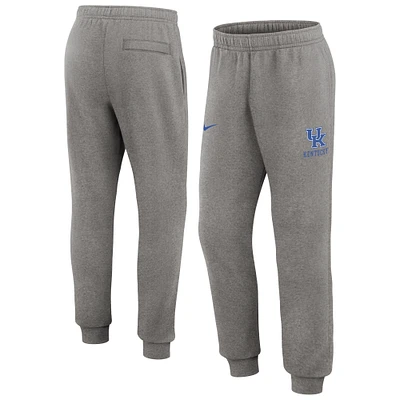 Men's Nike Heather Gray Kentucky Wildcats Primetime Club Fleece Jogger Pants