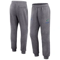 Men's Jordan Brand Heather Gray Florida Gators Primetime Club Fleece Jogger Pants